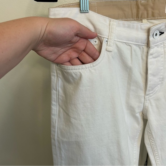 NWT Rag & Bone Piper Low Rise Straight Jeans Bright White Ankle Size 26 - Picture 7 of 13